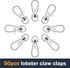 100 Pcs Swivel Snap Hook and Key Rings with Chain and Jump Rings for Keychain Lanyard DIY Jewelry Crafts Accessories(50 Pcs Lanyard Snap Hooks+50 ...