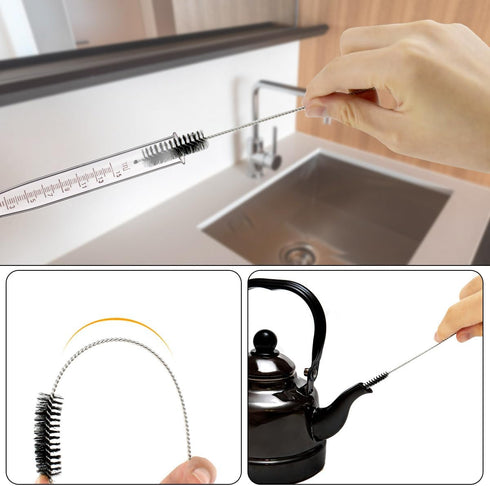 10 Pcs Straw Cleaner Brush Set Drinking Straw Cleaning Brush Extra Long Straws Cleaner Brushes Nylon Tube Brush Set Cleaner for Water Bottle Sippy...