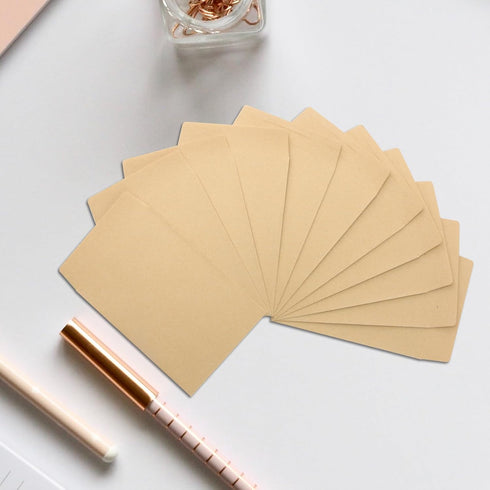 100 Pack Coin Envelopes 3.23"×4.53",Brown Kraft Small Envelopes,Fully sealed seed envelope?Kraft Small Coin Envelopes,Seed Envelopes, Mini Envelop...