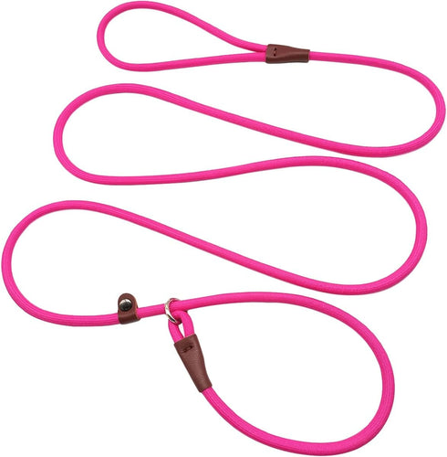 MayPaw Slip Lead Control Leash for Dogs No Pull, 13+ Colors Classic Dog Leash 7FT Pet Slip Leash, 1/4” Rope Leash for Small Medium Animals...