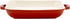 Heiss® Energy-Efficient Cast Aluminum Mini Square Grill Pan for Serving, 10 Ounce, 6" x 6", Red/White...