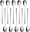 Miupoo Spoons,Stainless Steel Long handled soup spoons,Silver,10 Piece (8.7x1.6 Inches)...
