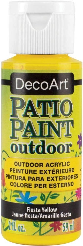 DecoArt Patio Paint Acrylic Fiesta Yellow 2oz...