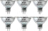 FTL MR16 LED Light Bulbs 3000K Warm White AC/DC 12V Non Dimmable Glass Cover 5W 500lm GU5.3 Spotlight 50W Halogen Replacement for Track Lighting a...