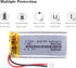 3.7V Lipo Battery 500mAh Rechargeable Lithium ion Polymer Battery 502248 Lithium Polymer ion Battery with JST Connector...