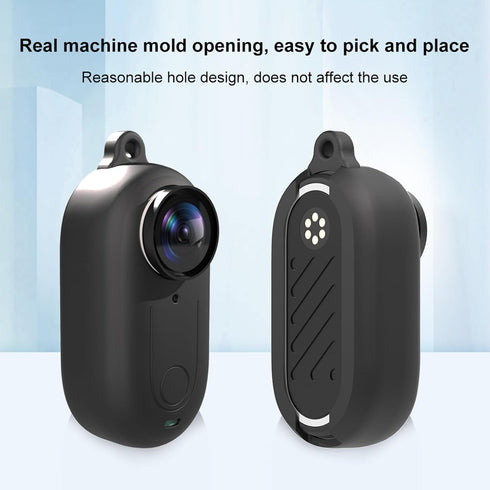 LICHIFIT Silicone Protective Case with Lens Cap Cover for Insta360 GO 3 Action Camera Soft Shell Cover Housing Skin Accessories Set...