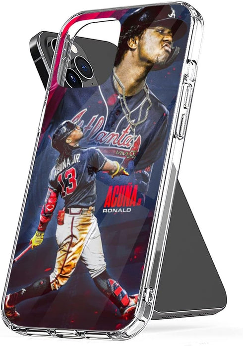 DENOU Phone Case Ronald Pc Acuna Accessories Jr Cover Shockproof Compatible with iPhone XR, Transparent...