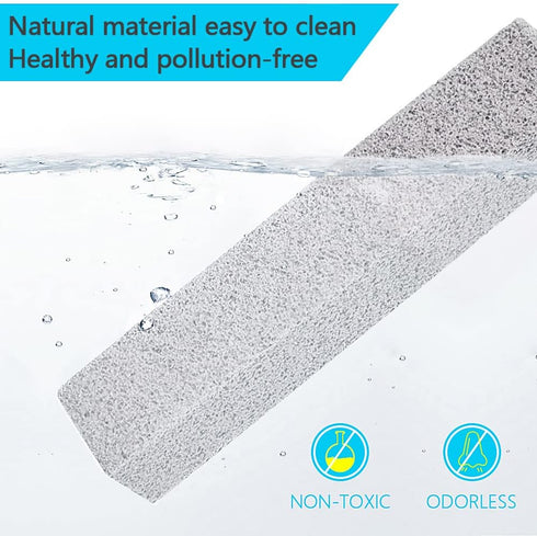 4TH Pumice Stone for Toilet Bowl Cleaning,Remove Away Limescale Stain,Hard Water Rings,Calcium Buildup,Iron and Rust,Scouring Stick for Tile/Bath-...