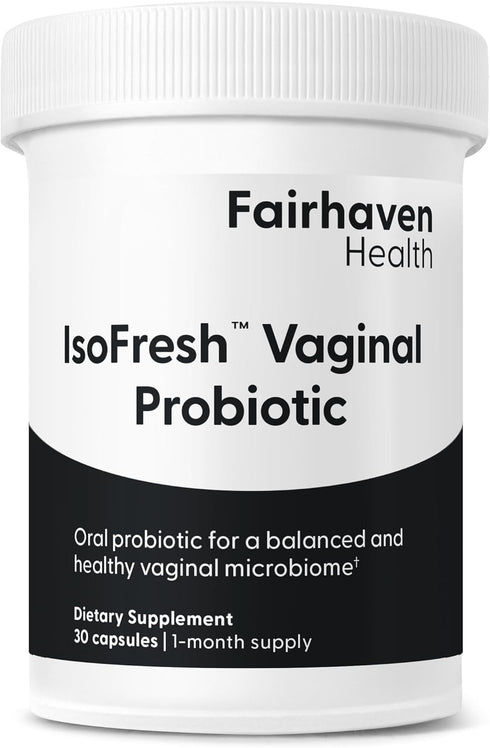 Fairhaven Health IsoFresh Vaginal Probiotics for Women | Supports Healthy pH Balance for Women and Vaginal Odor* | One Per Day | Lactobacillus Ble...