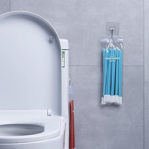 30PCS Disposable Crevice Cleaning Brush tool kit, Disposable Toilet Brush, Disposable toilet seat cleaner tool (Color Mixing)...