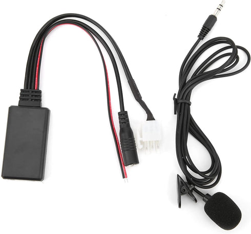 DC 12V Car Audio Cable AUX Bluetooth 5.0 Adapter, Auto Audio Adapter Replacement for Honda Goldwing GL1800...