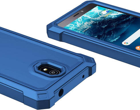 for Nokia C100 case, with Tempered Glass Screen Protector 360 Full-Body Soft TPU Bumper Shockproof Silicone Protective Phone Cover Case for Nokia ...