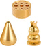 MrMrKura Brass Incense Holder for Sticks Incense Burner Sets, 3-in-1 Incense Stick Holder Ash Catcher Cone Incense Burner Coil Incense Holder, for...