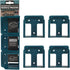 StealthMounts Makita Battery Holders 18v | Makita Battery Mounts for Makita 18v Power Tools | 4 Pack | Blue Makita Battery Organizer...