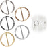 Scarf Ring Clips, 5 Pieces Hat Clips Metal Circle Buckle Belt Clip Tshirt Ties Rings Knotted Button Shawl Clips Sweater Clips Waist Cincher Clip D...