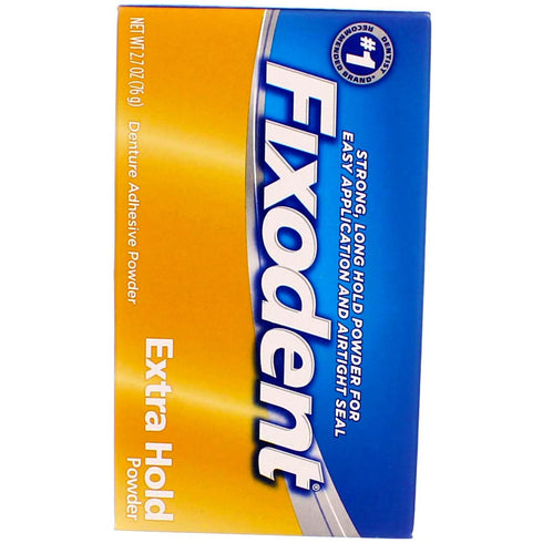 Fixodent Denture Adhesive Powder Extra Hold 2.70 oz (Pack of 3)...