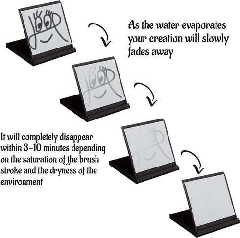 Water Artist Board Paint with Zen Relaxation Meditation Art Painting Board Drawing Brush Gifts for Artist...