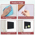 Cork Board 12"x 12" Self-Adhesive Black Cork Board, 1/4" Thick Cork Boards, 2 Pack Black Bulletin Board (3030BK-6mm-2p)...