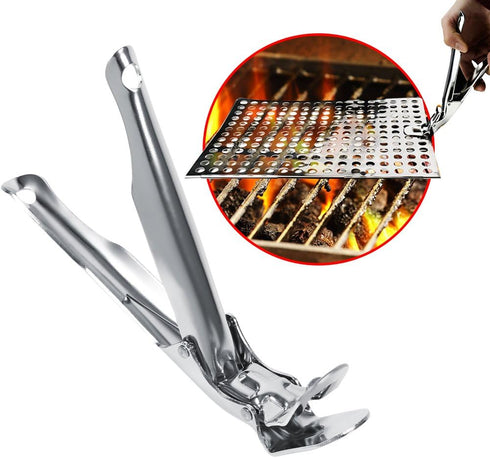 ViaGasaFamido Bowl Clip - Food Tongs, Iron, Polished, Dishwasher, Modern, 20.5cm, 1 Piece...