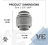 | 1-½ Inch Non-Metallic Liquid Tight Conduit Connectors, 180 Degrees (Straight), Flexible PVC Electrical Conduit Fittings, UL Certified (2)...
