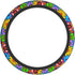 Hippie Flower Steering Wheel Cover Car Accessories Cute for Women Girls Girly Universal 15 Inch Neoprene Auto Interior Decor Anti Slip Car Truck P...