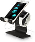 Tranesca 2 in 1 Charging Stand Holder Dock Compatible for Apple Watch Series Ultra2/Ultra/9/8/7/6/5/4/3/2/1/SE (38mm/40mm/41mm/42mm/44mm/45mm/49mm...