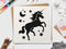 Unicorn Stencil 10 ? 10 inch - Reusable Stencils for Painting and Crafts Unicorn Stencil for Painting on Wood, Canvas, Paper, Fabric, Walls and Fu...