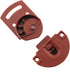 2Pairs Old-fashioned Wardrobe Sliding Door Roller Gear Track Panel Internal Kit, Furniture Sliding Door Pulley Accessories...
