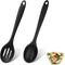 2 PCS Silicone Serving Spoons for Cooking, 7.8 Inch Soup Spoons and Slotted Spoons Set Mixing Spoon Nonstick Silicone Kitchen Cooking Utensils Sma...