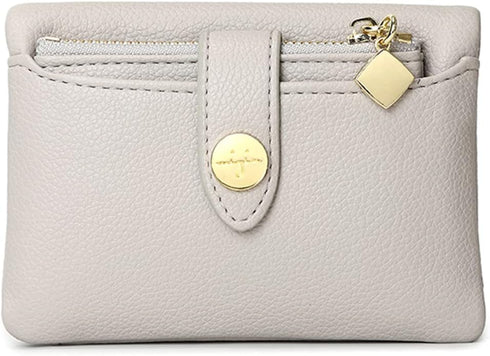 AOXONEL Womens Wallets Bifold Rfid Small Wallets for Women Compact Ladies Wallets Leather Womens Billfold with Removable Card Holder Zipper Coin P...