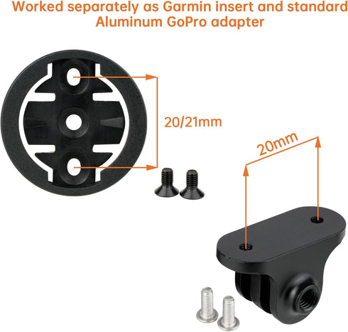 Ravemen AGX02 Mounting Insert Compatible with Garmin Flush Out Front Mount...