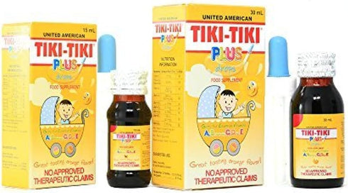 2 Bottles of Tiki-Tiki Plus Drops 30ml...