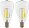 Dream lighting LED Edison Bulb 3W, 150 Lumens, Neutral White 3500K, LED Vintage Replace Globe Dinette Light Fixtures, pack of 2...