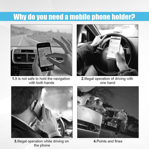 Bling Car Phone Holder, 360° Adjustable Crystal Car Phone Holder, Car Interior Accessory with One More Air Vent Base, Universal Phone Holder for D...