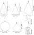 YaeYur 280PCS Hoop Earring Findings Hypoallergenic Beading Hoop Earrings 100PCS Earring Hooks for Beading 100PCS Silicone Earring Backs Earrings B...