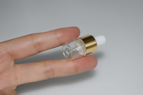 Small Dropper Bottle, 10pcs 1ml Mini Glass Sample Dropper Bottles for Travel Liquids tiny...