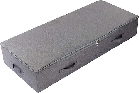 39.4X16.9X7“ Under The Bed Shoes Clothing Bedding Storage Organizer Containers with Lid, Dust-proof & Foldable Washable, Durable Plastic Board in ...