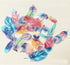 Feathers Edible Wafer Paper x 20pcs Wedding Cake Cupcake Decorations Wafer Rice Paper Peach Pink Blue...