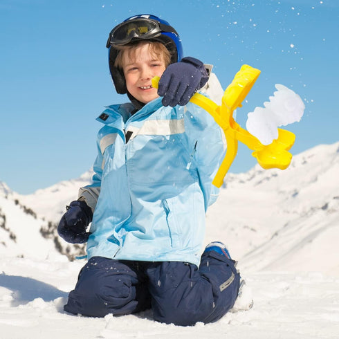 4 Pcs/Set Snowball Maker Clips, Dinosaur Shaped Snow Ball Maker Clips Clamps Outdoor Winter Play Snow Toys Plastic Sand Molds Clay Tools for Kids ...