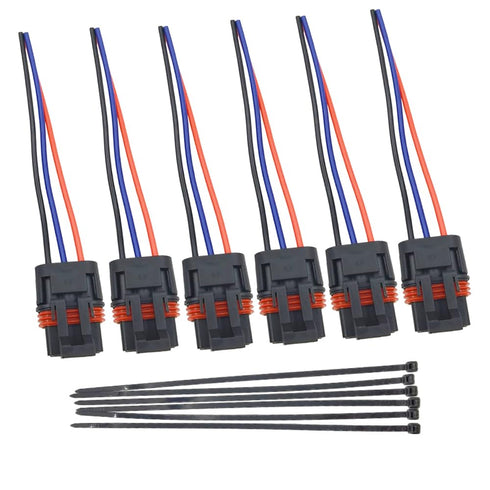 DSkoiph 6 Pack Pulse Power Bus Bar Harness Plug Connector Pigtail Compatible with Polaris 2018-2024 Ranger XP 1000 / RZR/Pro RS1...