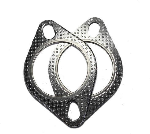 2.5" ID 2 Bolt MLSG High Temp Exhaust Gasket (Qty 2) - Heavy Duty -120-06310-0002 (2.5 Inch) - Ticon Industries...