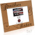 KATE POSH - Brother & Sister Engraved Natural Wood Picture Frame, Siblings Gifts, Wedding Gifts, Little Sister, Little Brother, Big Sister, Big Br...