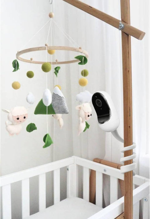 Safer Baby Monitor Mount for Owlet Duo, Owlet Cam Baby Monitor, Flexible Twist Mount...
