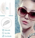 Eyeglass Nose Pads, Adhesive Anti-Slip Nose Pads, Soft Silicone Nose Pad Cushion for Glasses, Eyeglasses, Sunglasses, 12 Pairs(Clear)...