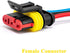 HYAT 3 Sets Car Waterproof Electrical Connector,18 AWG 3 pin Plug Auto Electrical Wire Connectors Marine for Car, Truck, Boat, and Other Wire Conn...