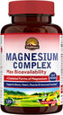 Vitalitown Magnesium Complex Supplement 500mg - Maximized Absorption Chelated Magnesium Glycinate, Malate, Taurate & Citrate - Vegan Non-GMO Magne...