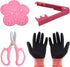 1 Set Rose Stem Leaf Thorn Stripper Stripping Tool Thorn Remove Kit with Scissors Stab-resistant gloves...