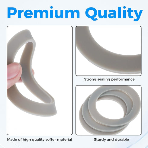 3Pcs Blender Gasket Rubber Seal O-Ring CUCB-456-3, Replacement for Cuisinart Blenders BFP703 BFP-703 BFP703B BFP-703CH SPB-7 SPB7 SPB-7BK CB8 CB9 ...