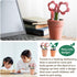 Cocone scissors in the shape of a flowerpot The scissors you won't lose Pen Stand Durable Extraordinarily sharp to cut Made in Japan. (Leaf)...