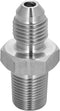 EVIL ENERGY 3AN Male Flare to 1/8" NPT Pipe Fitting Adapter Stainless Steel Straight...